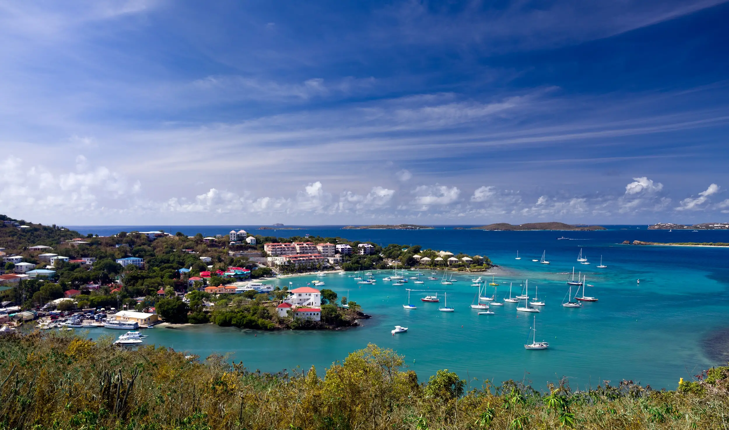 entering cruz bay st john